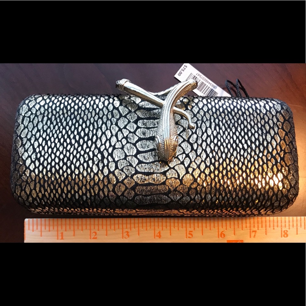 NWT Kate Landry hard case evening bag